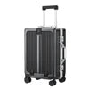 20 24 Inch Zipperless Aluminum Frame PC Suitcase Luggage Waterproof Front Opening Hard Shell Travel Suitcase