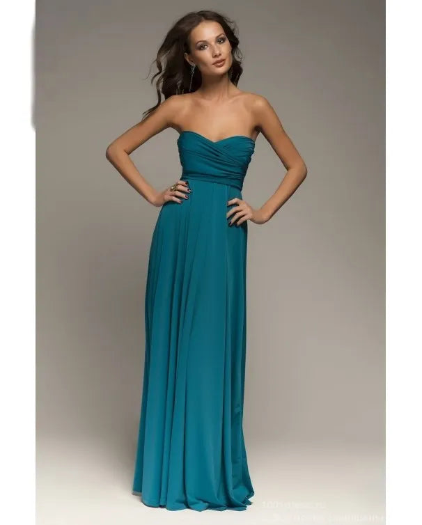 Women Sexy Multiway Wrap Convertible Boho Maxi Bandage Long Dress Party Bridesmaid Infinity Robe