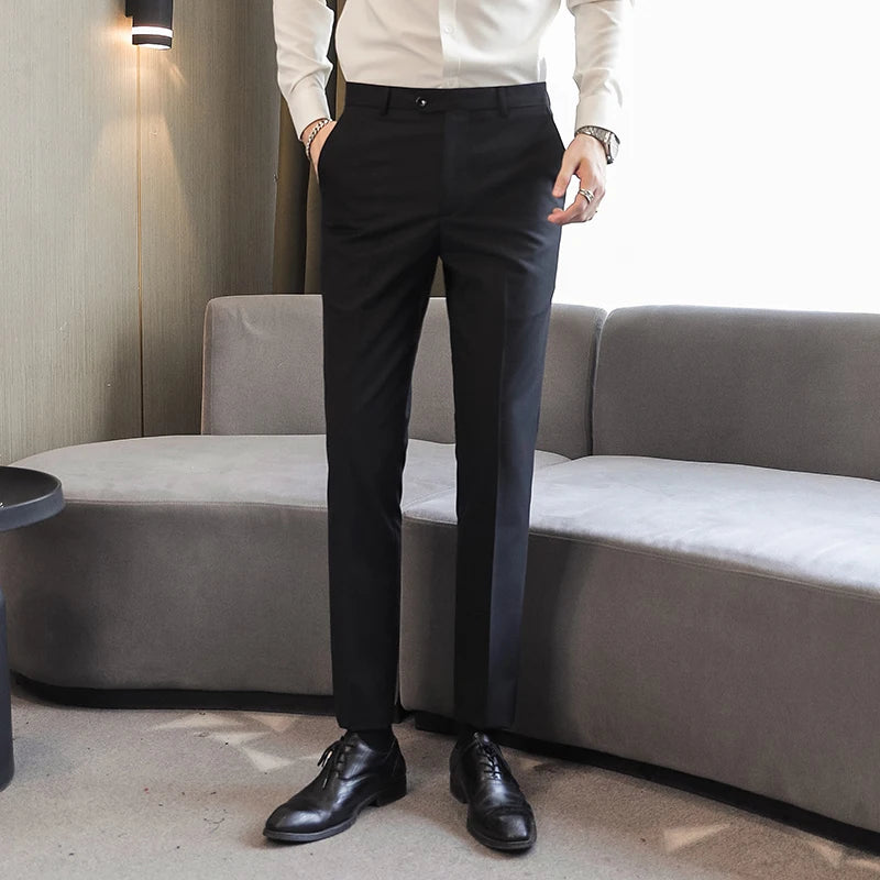 Men's Formal Dress Trousers, Asian Size Man Slacks