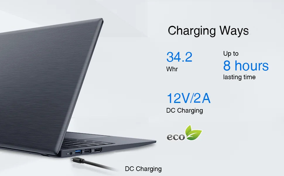 Intel Celeron N150 Processor 12GB LPDDR5 256GB USB3.0 Laptop Computer PC Ordinateur Portable