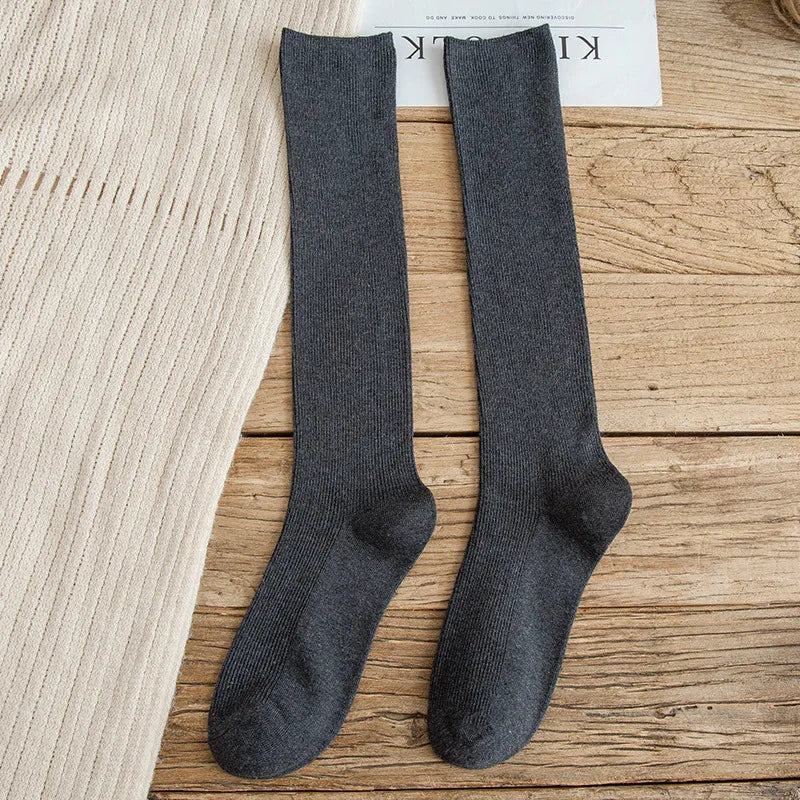 10 Colors Women's Cotton Socks Long Socks