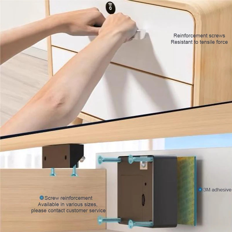 Cabinet Lock IC Card Drawer Smart Lock Ttlock Magnetic Lock Phone NFC Card Keyless Unlock Drawer