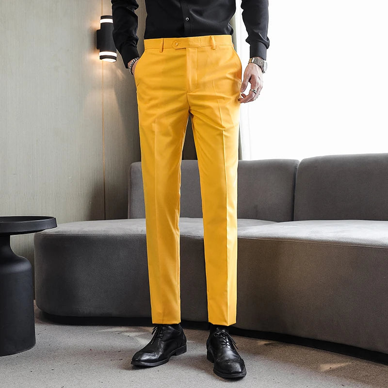 Men's Formal Dress Trousers, Asian Size Man Slacks