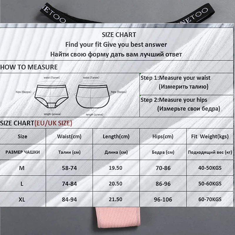 5PCS/Set Cotton Panties Briefs Women Underpants Sexy Thong