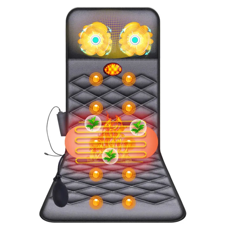 Cervical vertebra whole body neck massager multi-function electric mattress cushion