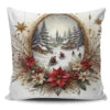 Super Soft Personalized Christmas Tree Cushion Cover Home Decorative Pillowcase with Sublimation Printing