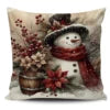 Super Soft Personalized Christmas Tree Cushion Cover Home Decorative Pillowcase with Sublimation Printing