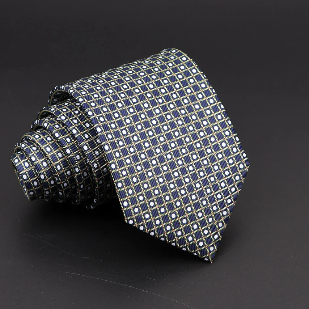 Novelty Men's Formal Ties 7cm Soft Silk Necktie