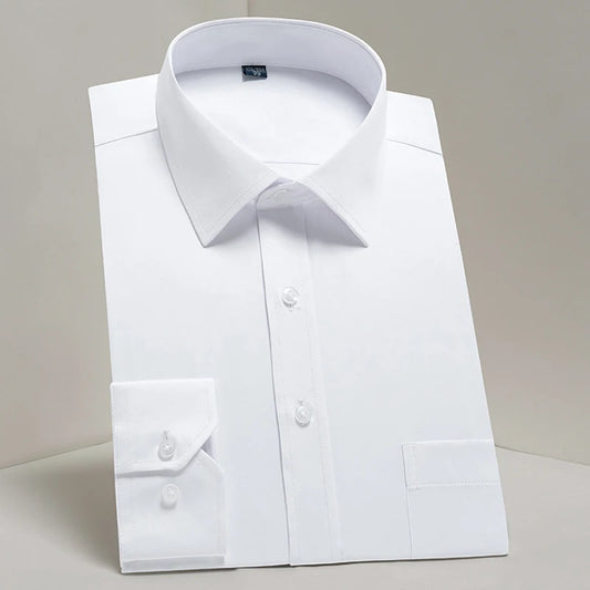 Men's Classic Long Sleeve Standard-fit Dress Shirts