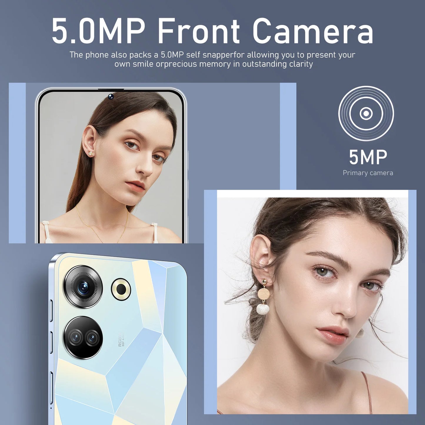 Brand New C20pro Version Android 14.0 HD Screen Dual SIM Card LTE Cellular 3G OTG Fingerprint Fast Charging 5g Smartphone