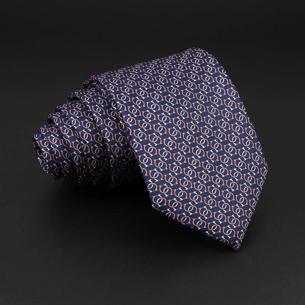 Novelty Men's Formal Ties 7cm Soft Silk Necktie