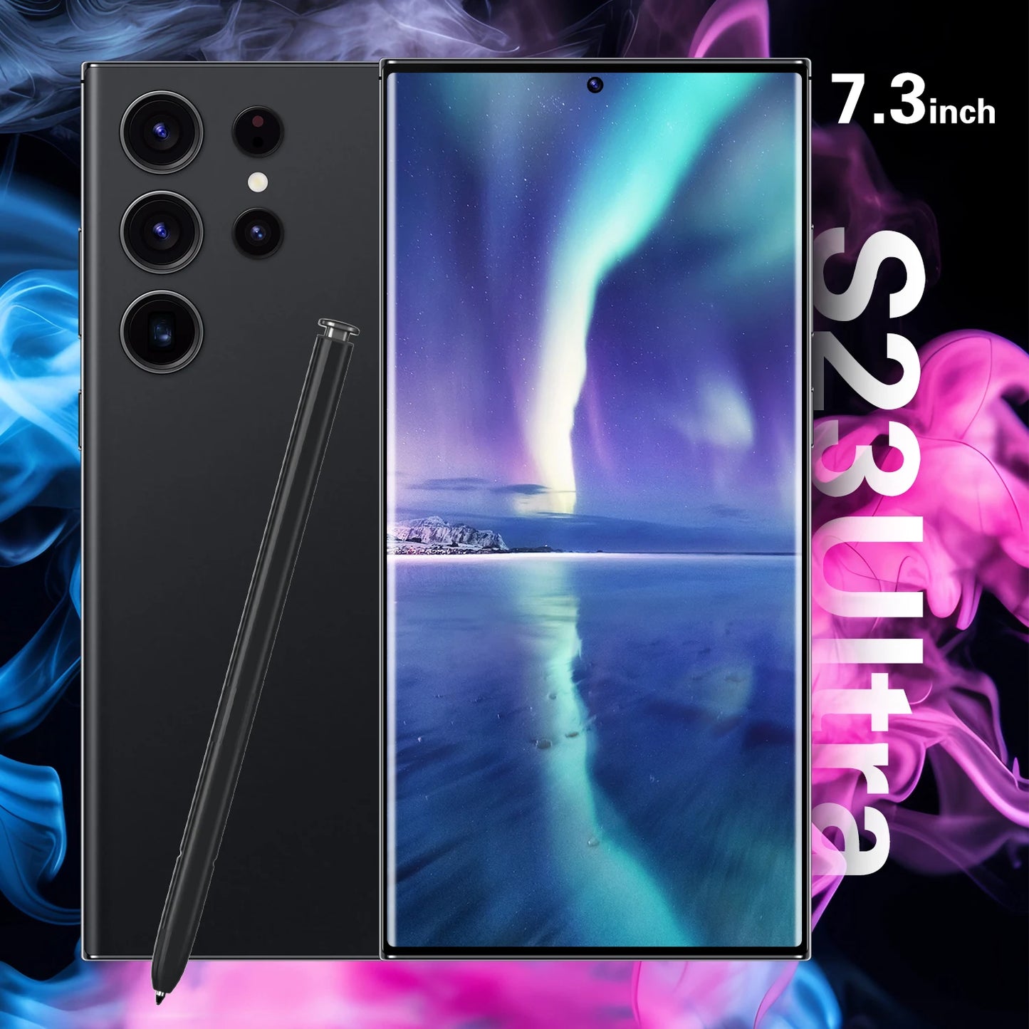 Ultra Crossover S23 ultra Smartphone 7.3 Inch High-definition Large Screen 5G Android 13 Phones