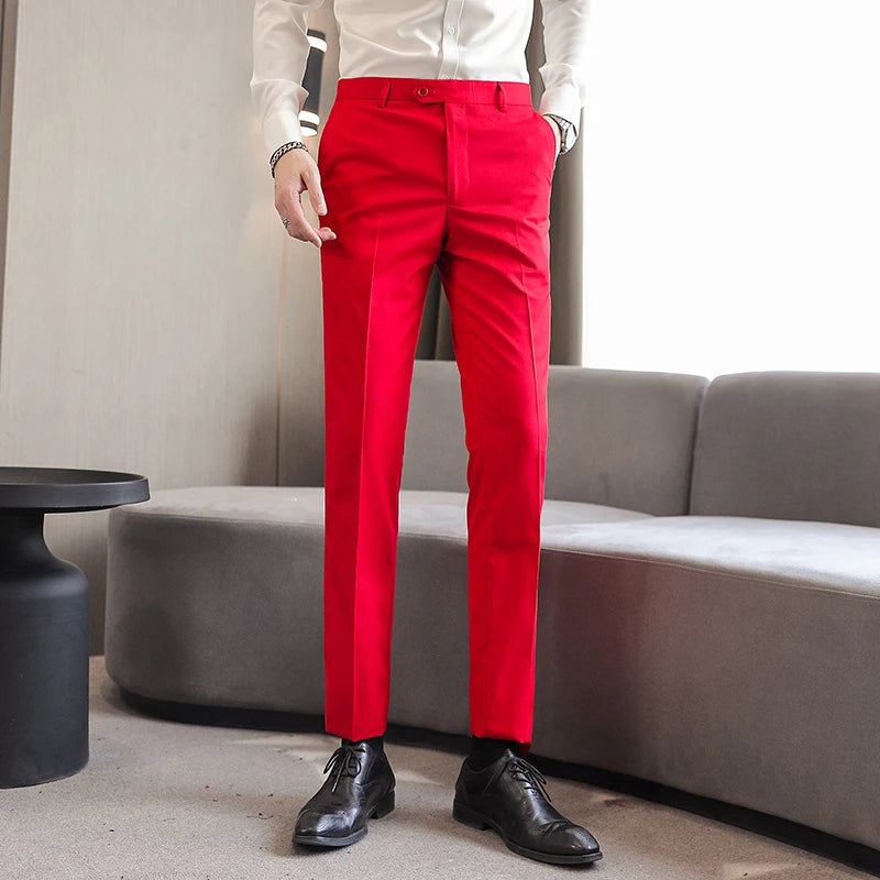 Men's Formal Dress Trousers, Asian Size Man Slacks