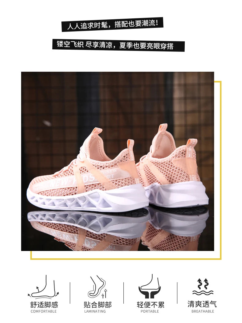 Girl or Boy Light Mesh Sumer Sneakers Shoes 4-6Yrs
