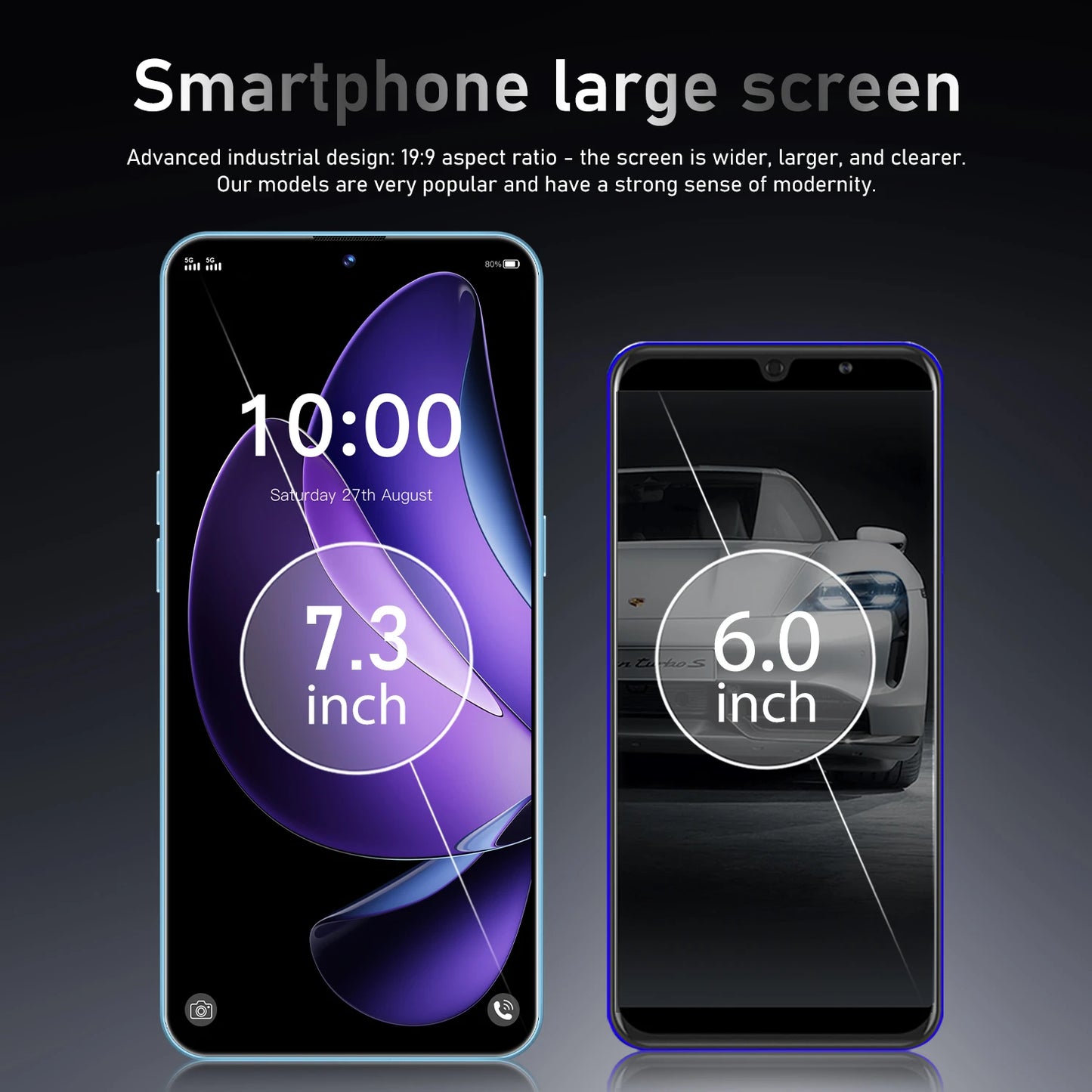 Preferred Ultra 5G F7 - Deca Core CPU 108MP Camera Android 15 System 16GB Large Storage HD Screen LTE CDMA