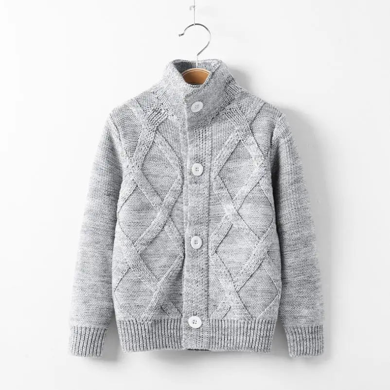 Boys Sweater Knitwear Long-Sleeve Cotton Cardigans