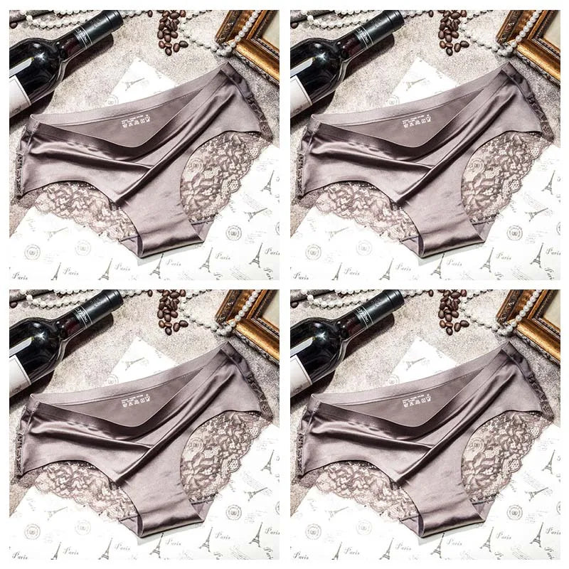4pcs Lace Panties Women Seamless Underwear Plus Size
