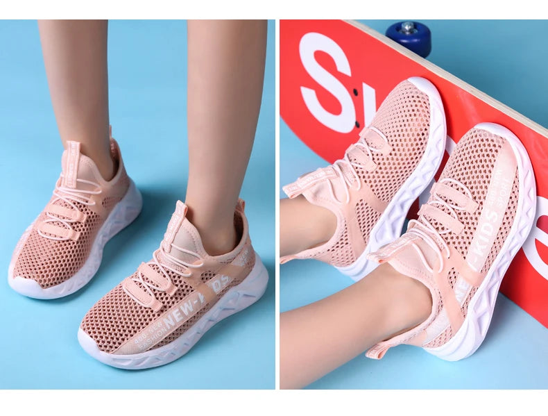 Girl or Boy Light Mesh Sumer Sneakers Shoes 4-6Yrs