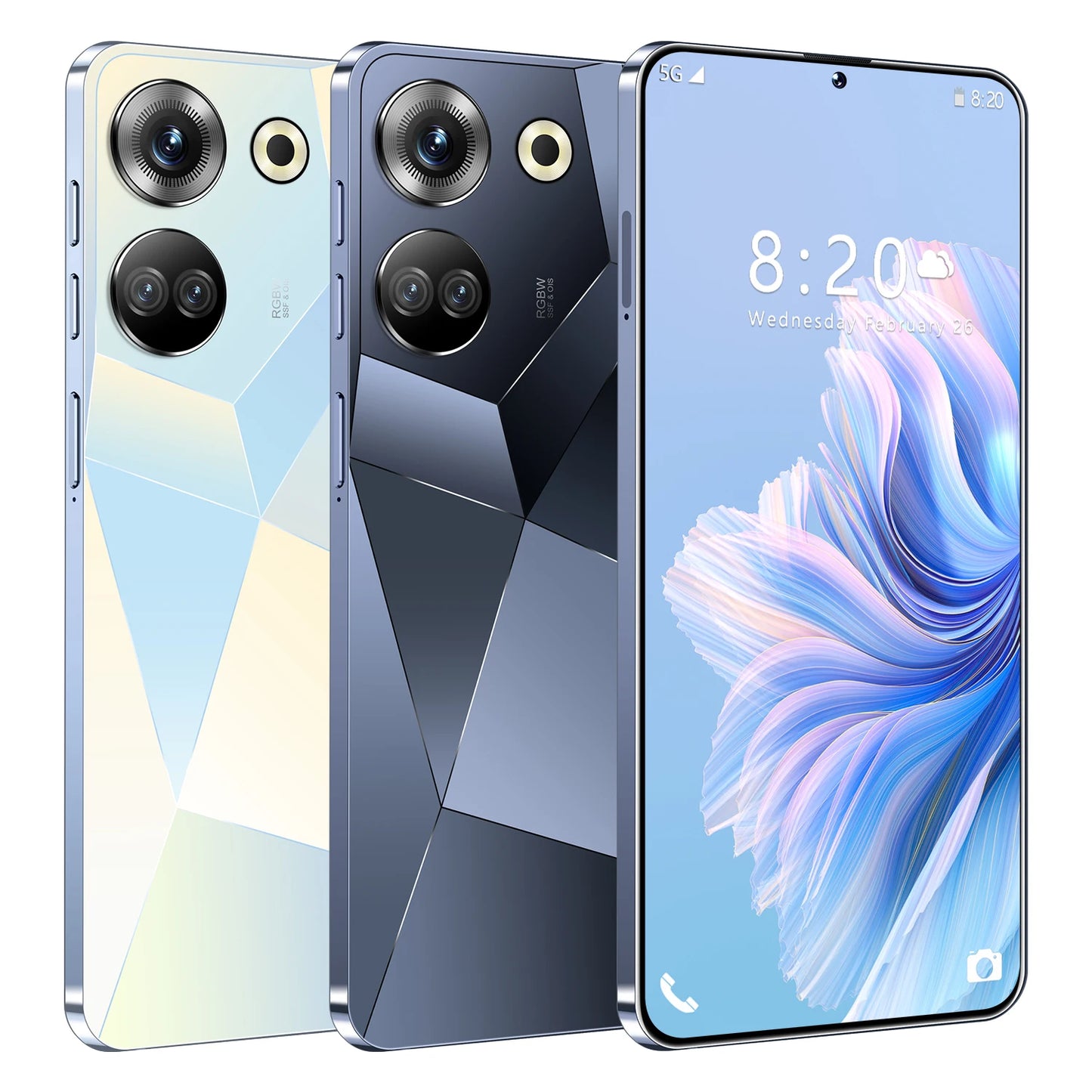 Brand New C20pro Version Android 14.0 HD Screen Dual SIM Card LTE Cellular 3G OTG Fingerprint Fast Charging 5g Smartphone