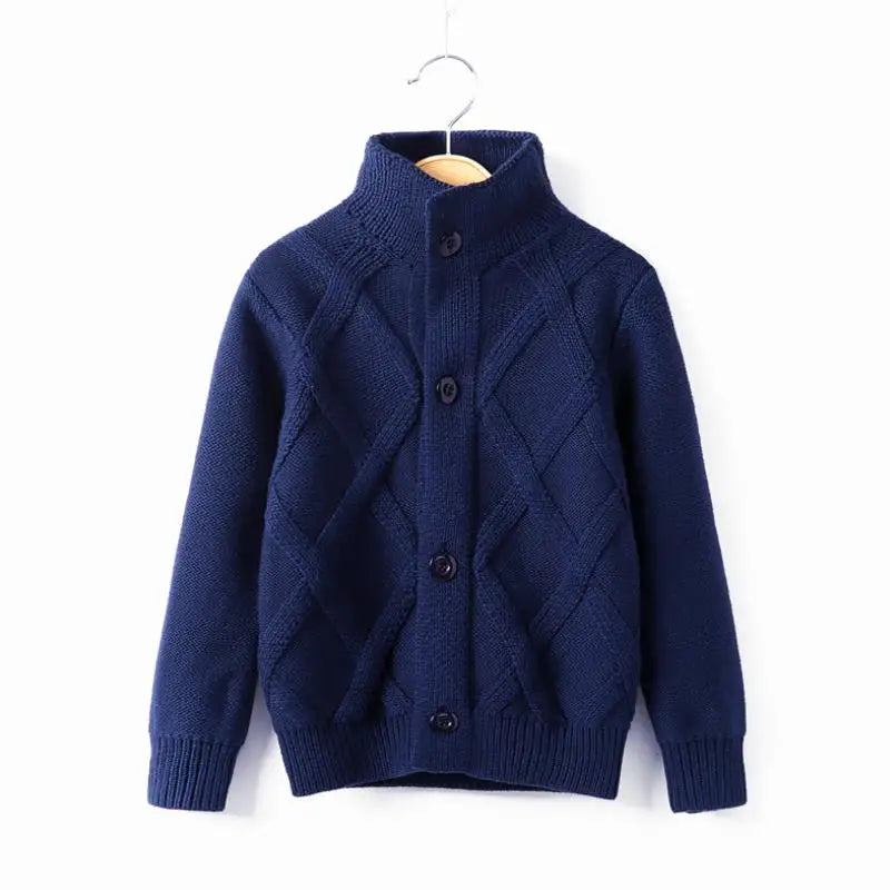 Boys Sweater Knitwear Long-Sleeve Cotton Cardigans