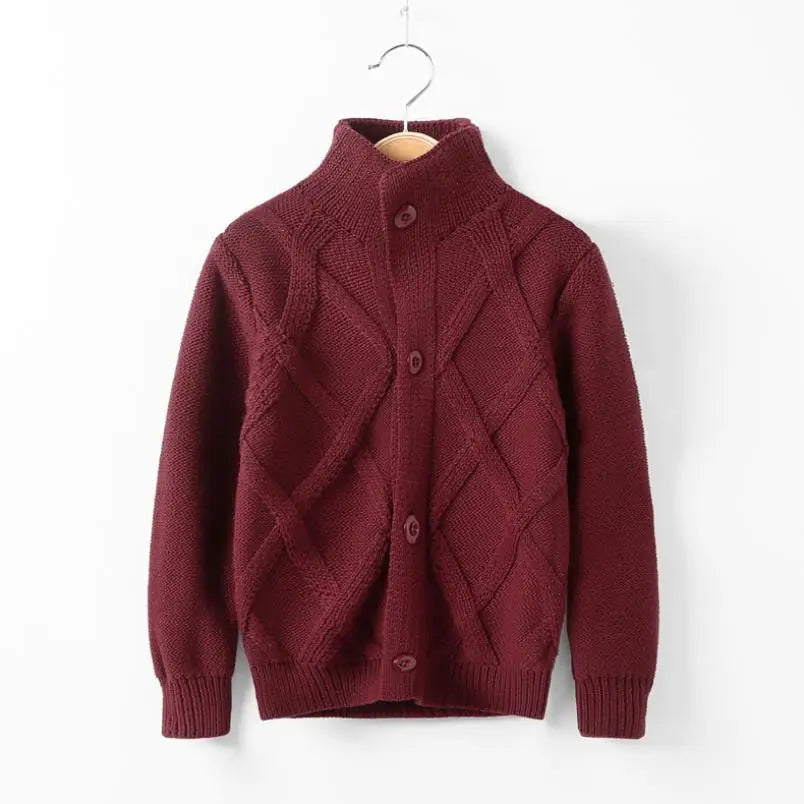 Boys Sweater Knitwear Long-Sleeve Cotton Cardigans