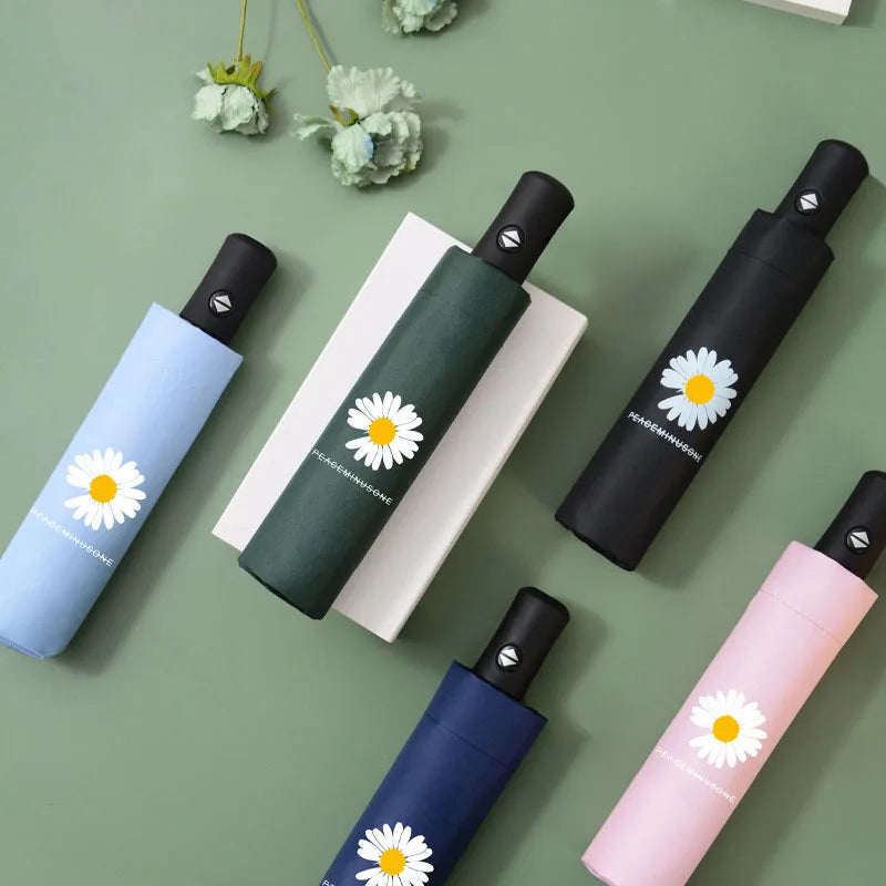 Customized logo Paraguas Good Quality UV Umbrella Windproof Portable Fold Mini Umbrellas