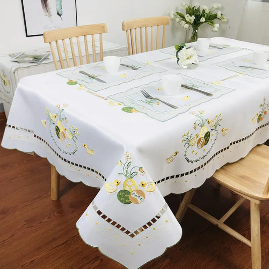 Embroidery Tablecloth napkin Home Decor Silk-touch Fiber