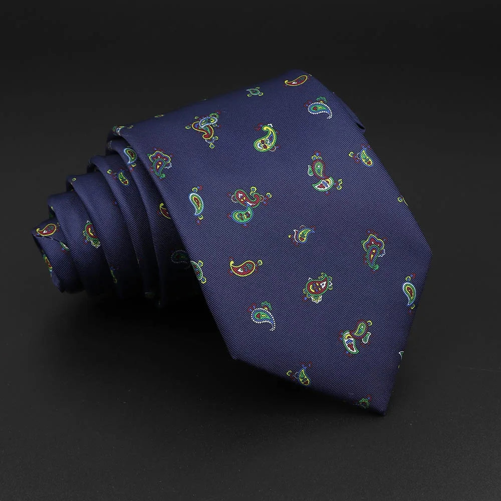 Novelty Men's Formal Ties 7cm Soft Silk Necktie