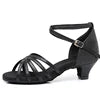 Girls' Ballroom/Latin Dance Shoes with Microfiber Upper Cowhide Outsole Suedette Lining 4.5cm Heel-Stage Performance Shoes