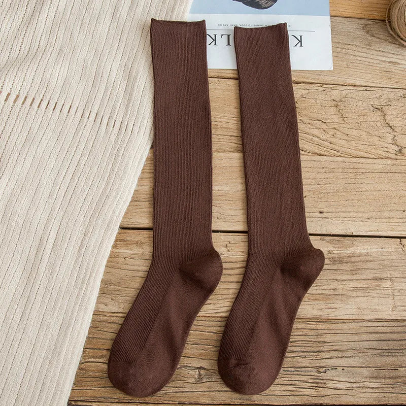 10 Colors Women's Cotton Socks Long Socks