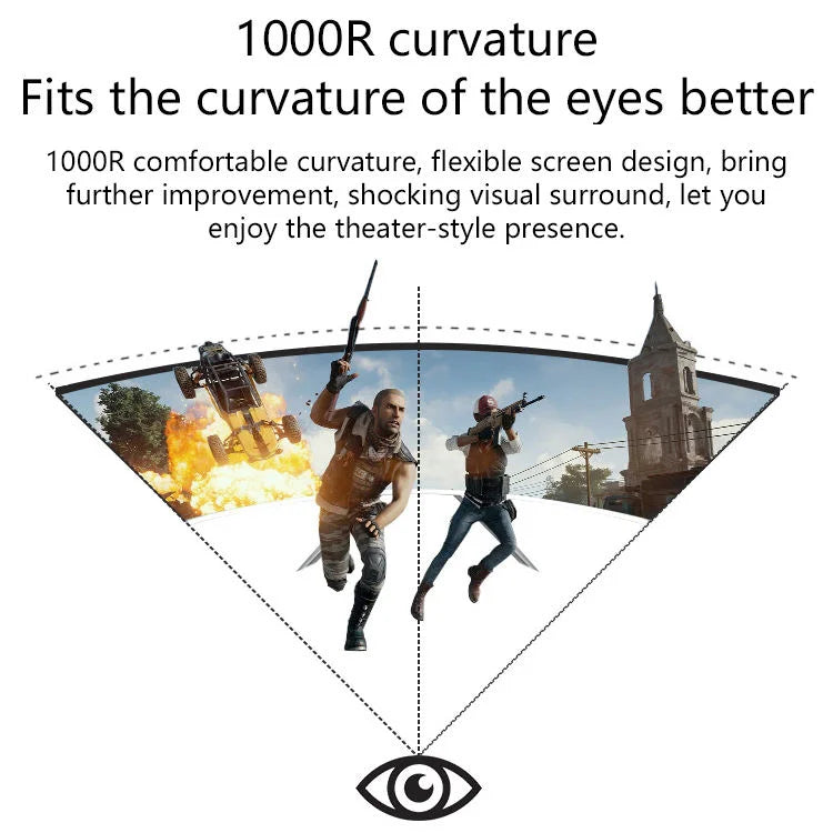34 Inch Curved Screen Gaming Monitor 100hz 4k 3440*1440 Super Wide R1500 LED Computer Monitor Pc for Game