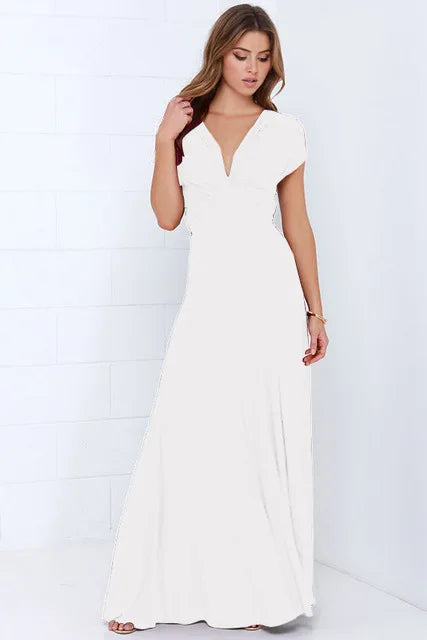 Women Sexy Multiway Wrap Convertible Boho Maxi Bandage Long Dress Party Bridesmaid Infinity Robe