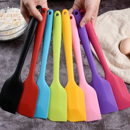 28cm Long Handle Silicone Cake Spatula Non-Stick Cream Mixing Batter Baking Scraper Spatula Butter Mixer Cooking Kitchen Utensil
