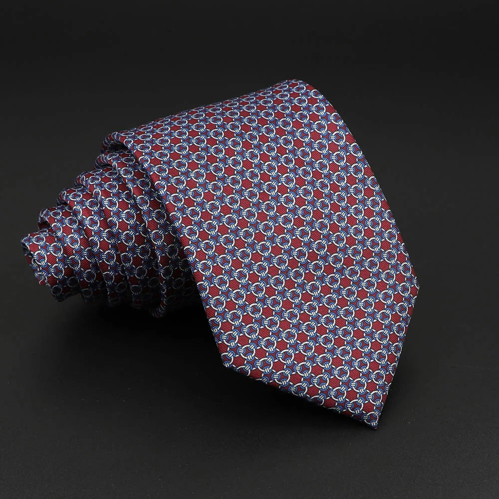 Novelty Men's Formal Ties 7cm Soft Silk Necktie