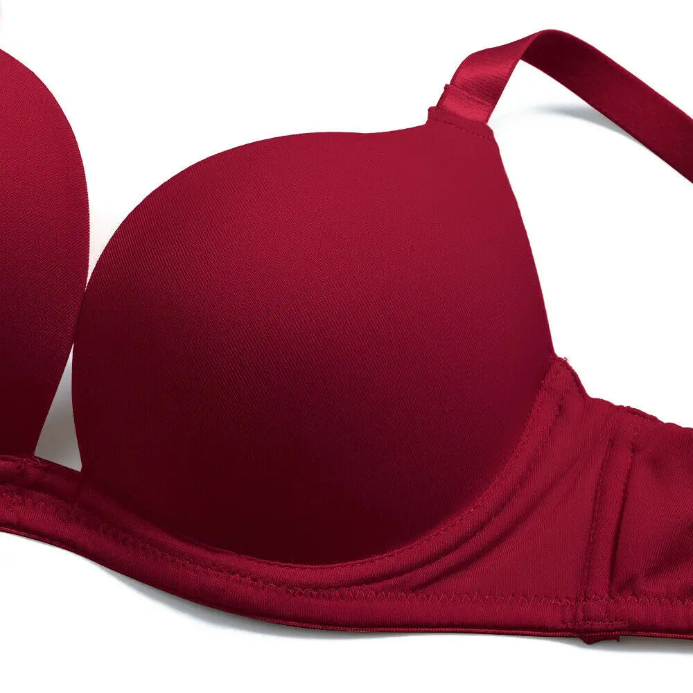 Women Bra Push Up Bras Deep Plunge V Neck Lingerie Clear Straps Multiway