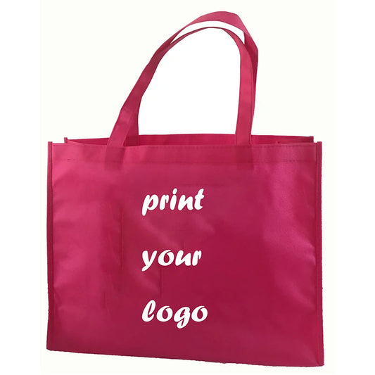 500pcs Custom logo bags Shopping bags with logo High quality Non woven shopping bags print logo custom size any color