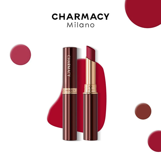 CHARMACY Waterproof Velvet Lipstick 16 Colors Long-Lasting Matte Water-Resistant