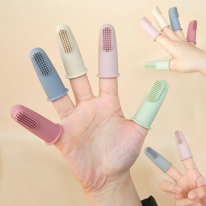 Children's Teeth Oral Care Cleaning Brush Baby Health Finger Toothbrush Newborn Baby Items Travel Portable Accessories