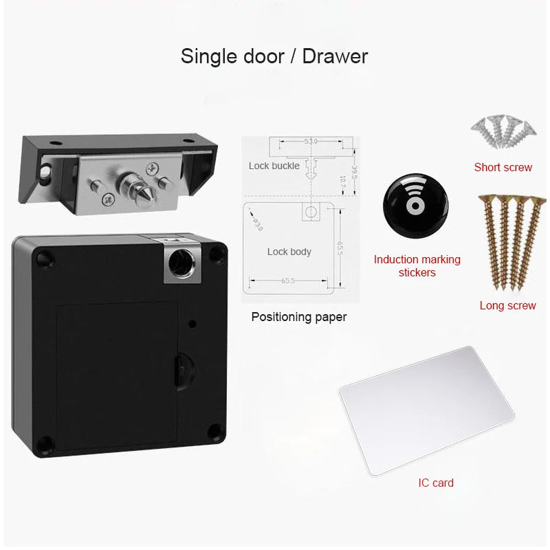 Cabinet Lock IC Card Drawer Smart Lock Ttlock Magnetic Lock Phone NFC Card Keyless Unlock Drawer