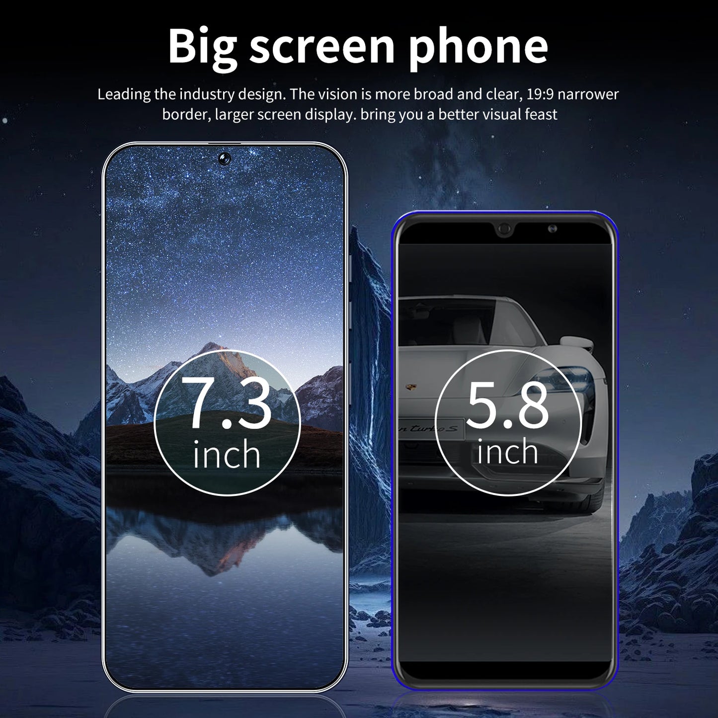 S26 Ultra Android 15 5G Smartphone High Quality 7.3 Inch HD Face ID Deca core Gaming Mobile Phone 16GB+1TB Factory Direct
