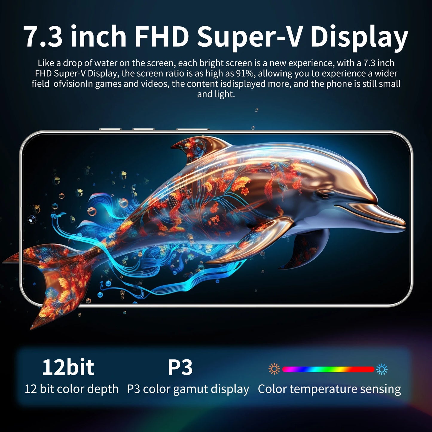 S26 Ultra Android 15 5G Smartphone High Quality 7.3 Inch HD Face ID Deca core Gaming Mobile Phone 16GB+1TB Factory Direct