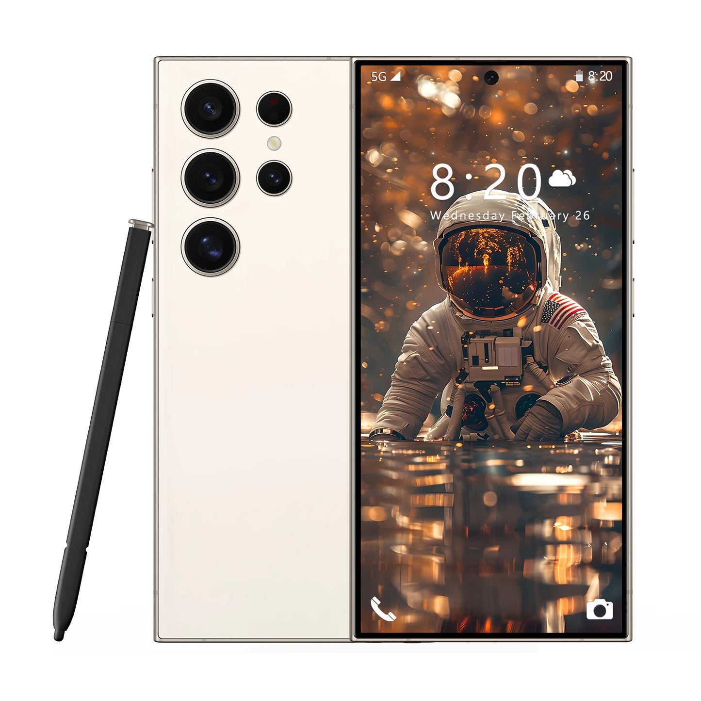 2025 S24 Ultra 7.3 5G Smartphone 16GB+1TB Android HD LCD 65W S Pen Mobile Gaming Phone with WIFI French & Spanish LTE Cellular