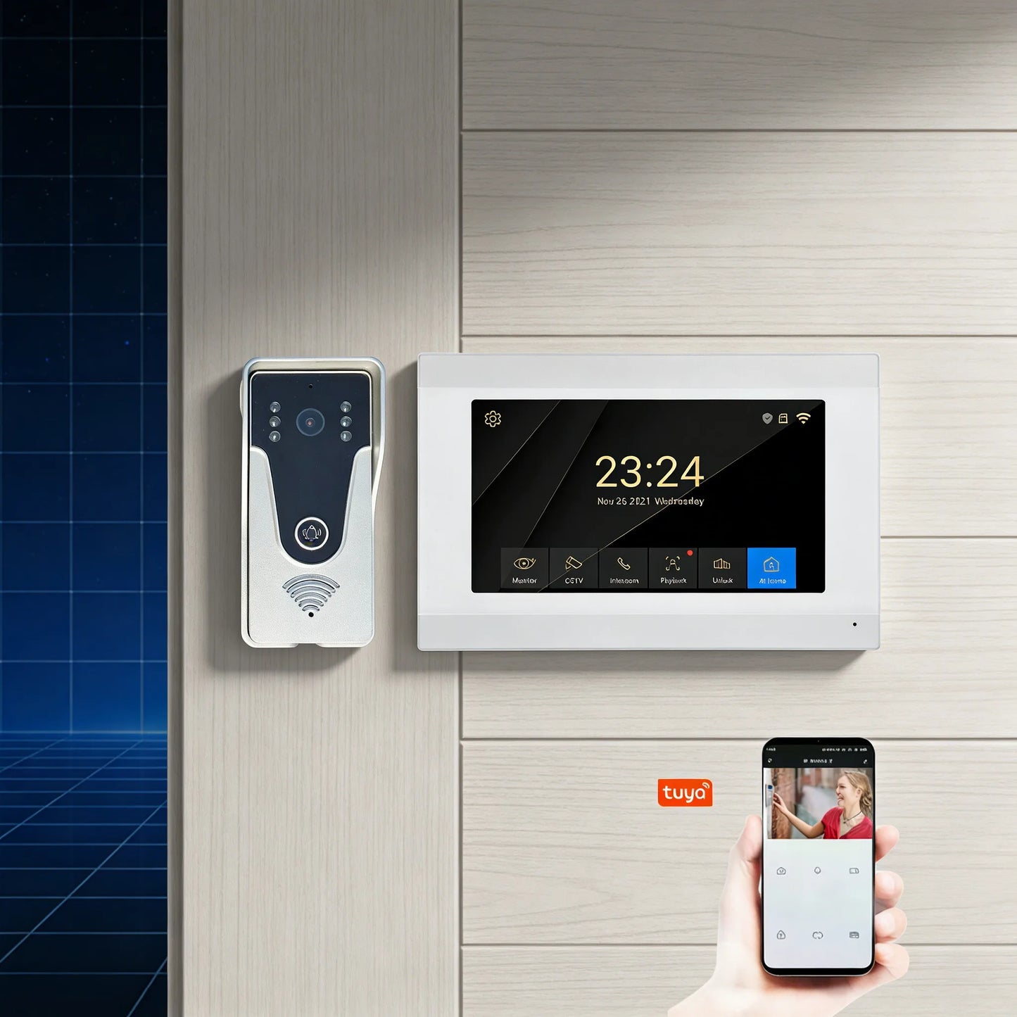 For Smart Community and Home Security System Equipped Door Phones Ideal for Farmhouse & Rural Homestays