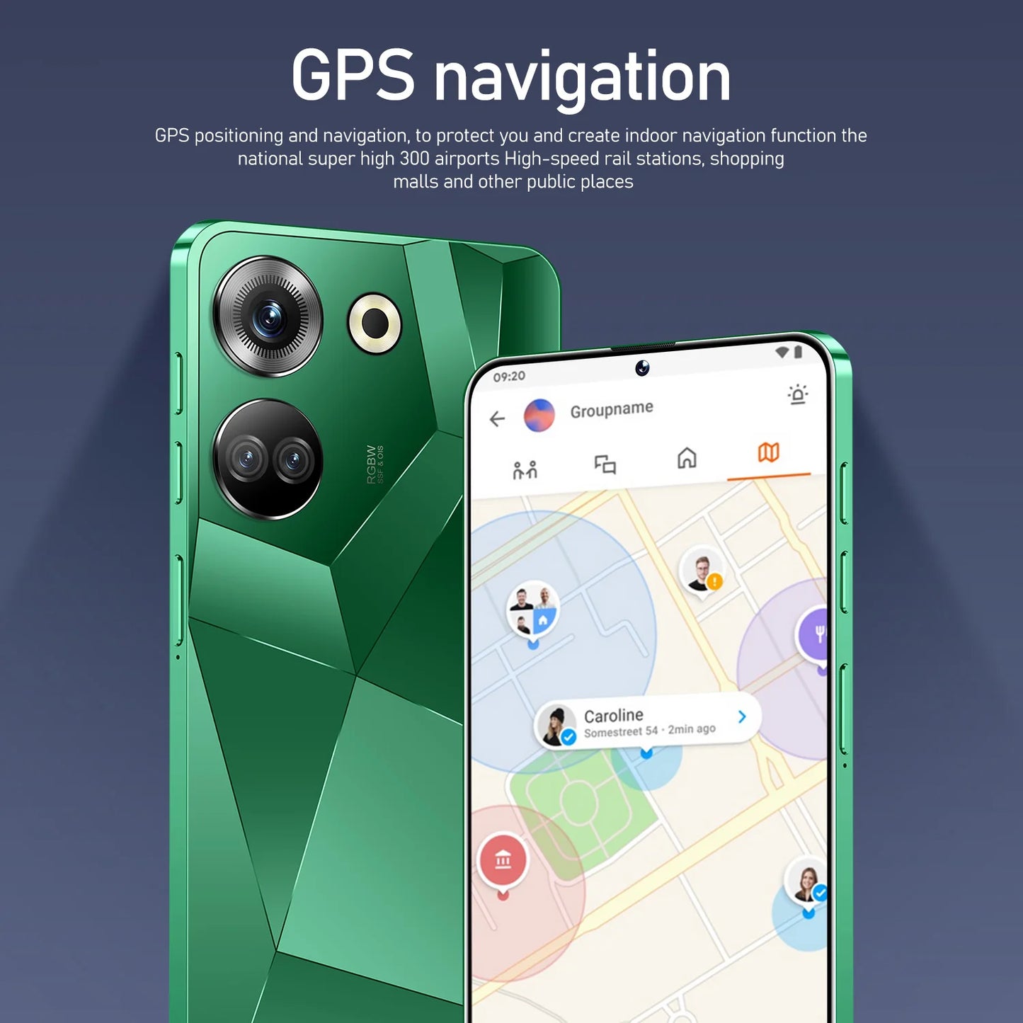 Brand New C20pro Version Android 14.0 HD Screen Dual SIM Card LTE Cellular 3G OTG Fingerprint Fast Charging 5g Smartphone