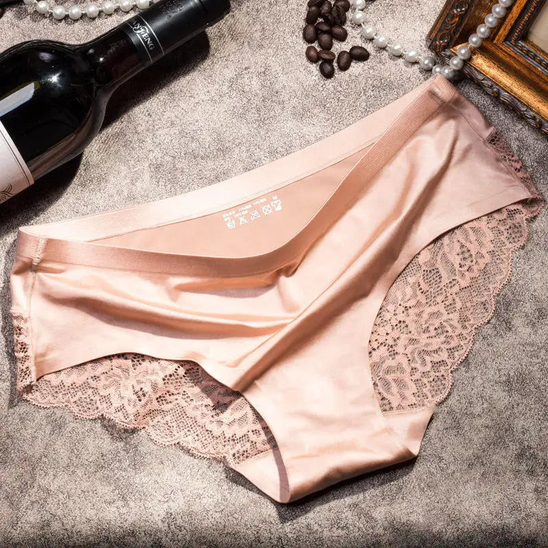 4pcs Lace Panties Women Seamless Underwear Plus Size