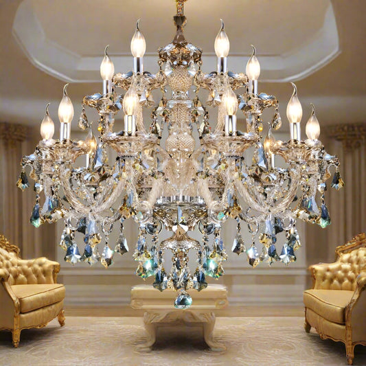 Modern Tiffany Crystal Chandelier Living Room