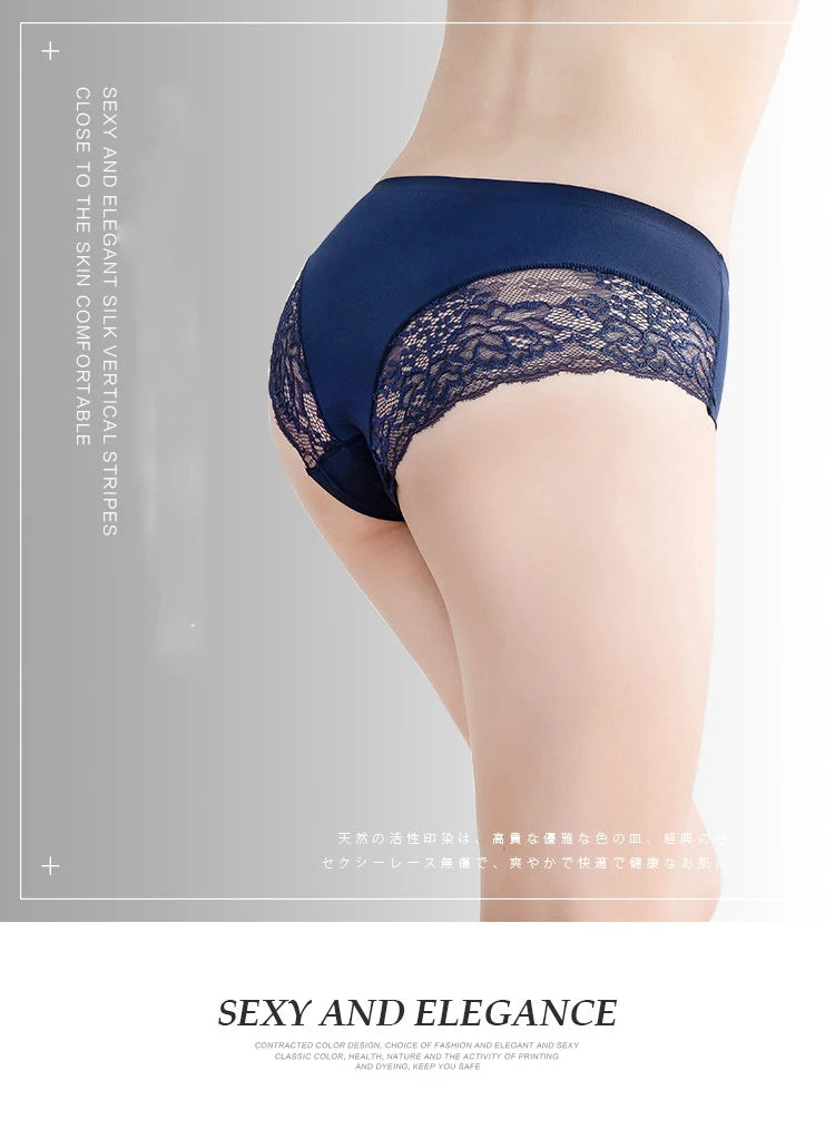 4pcs Lace Panties Women Seamless Underwear Plus Size