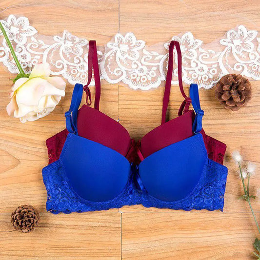 Women Seamless 3/4 Cup Push Up Bra Adjustable Support Size 34A-36B