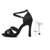Women's High-Heeled Latin Dance Shoes Soft-Soled Breathable Indoor Party Dance Adult Shoes Stage Performance Dance