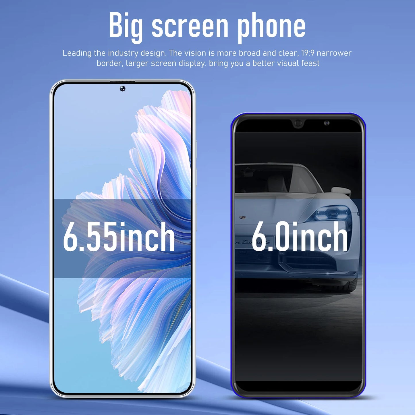 Brand New C20pro Version Android 14.0 HD Screen Dual SIM Card LTE Cellular 3G OTG Fingerprint Fast Charging 5g Smartphone